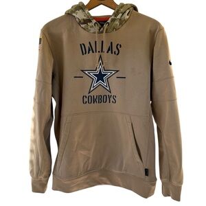 Dallas Cowboys Nike Salute to Service Therma Pullover Hoodie Size Medium.